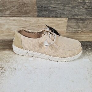Hey Dude Wendy Stretch Sox Womens Loafer Shoes Sz 7 Irish Cream Comfort Slip On